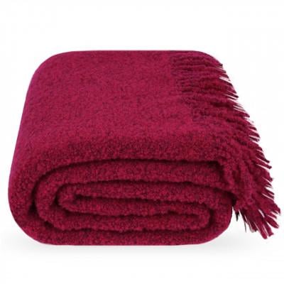 Плед букле 140х200 см Фуксия - фото 1