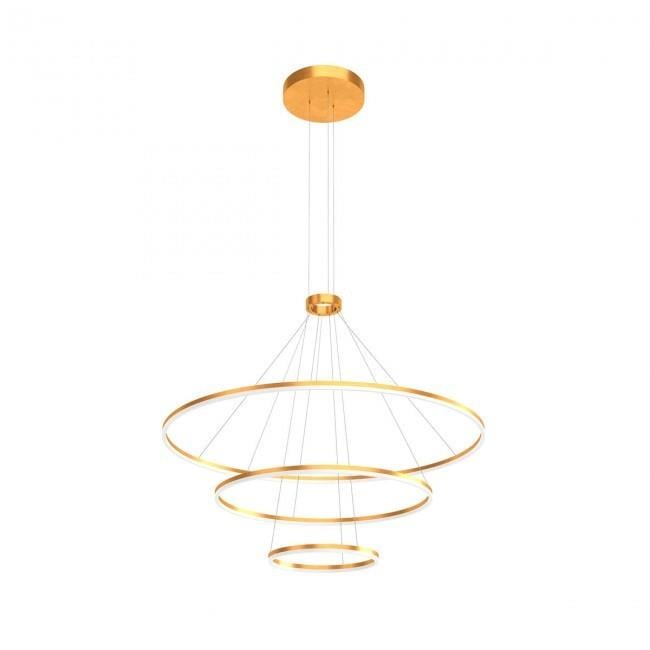 Cветильник подвесной Redo ORBIT SU LED 150 W D1200+800+400 TRIAC 4000 K 4.1.2 Brass (01-2482)