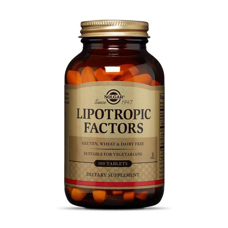 Ліпоторонний фактор Solgar Lipotropic Factors 100 tab (11738-01)
