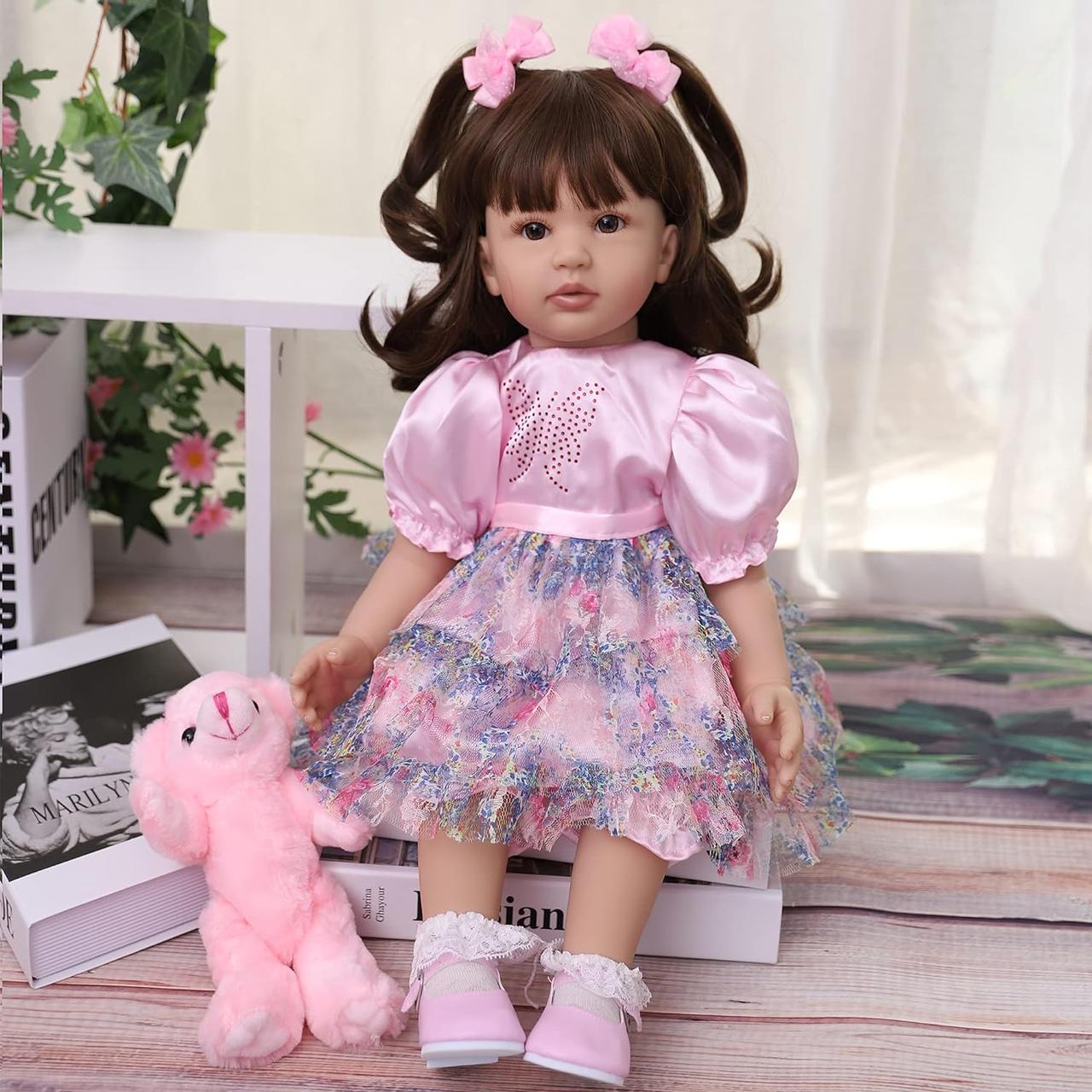 Лялька колекційна Reborn Анюта м'яконабивна соска/пляшечка іграшка 60 см (1696868484) - фото 2 Лялька колекційна Reborn Анюта м'яконабивна соска/пляшечка іграшка 60 см (1696868484) - фото 2