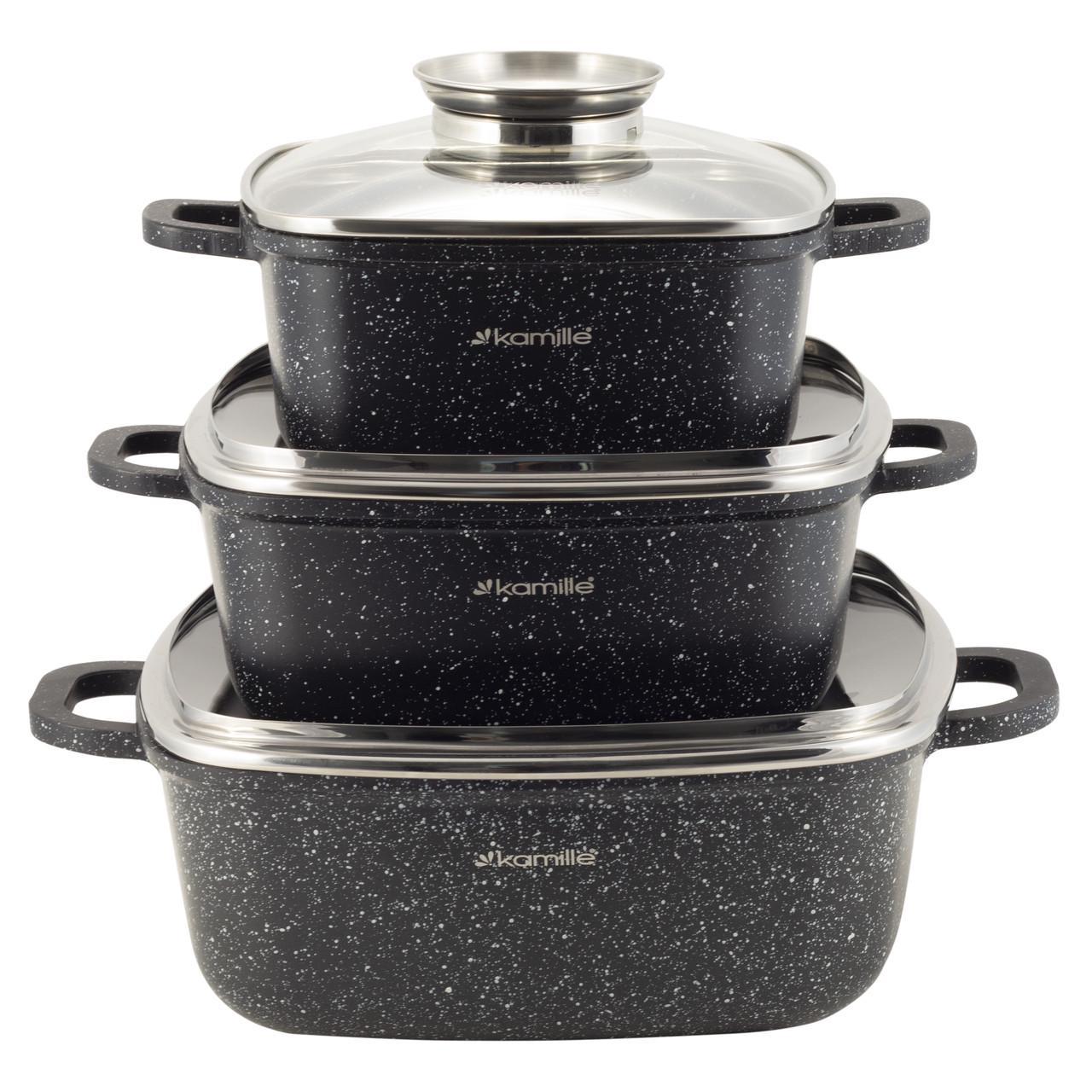 Набір каструль Kamille KM-4435 8 пр. (106237) Набір каструль Kamille KM-4435 8 пр. (106237)