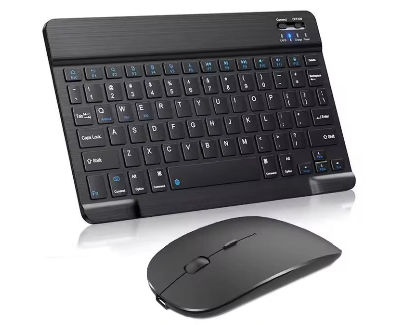 Клавиатура беспроводная аккумуляторная с мышью Bluetooth 3.0 Windows/Android/IOS/Mac Черный (1251)