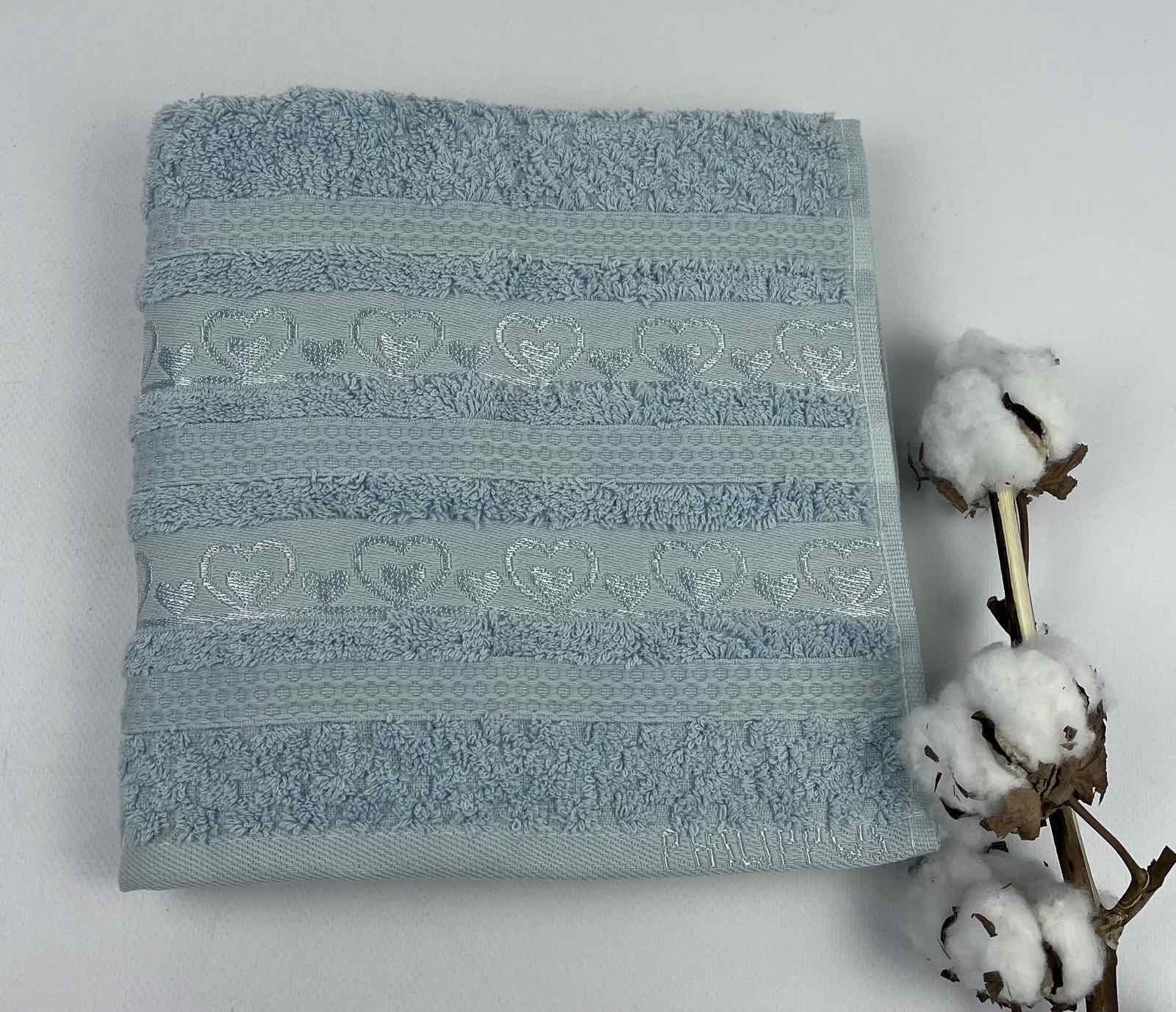 Рушник Philippus Air Cotton Vegas Е880 50x90 см Блакитний (CN31000) - фото 1 Рушник Philippus Air Cotton Vegas Е880 50x90 см Блакитний (CN31000) - фото 1