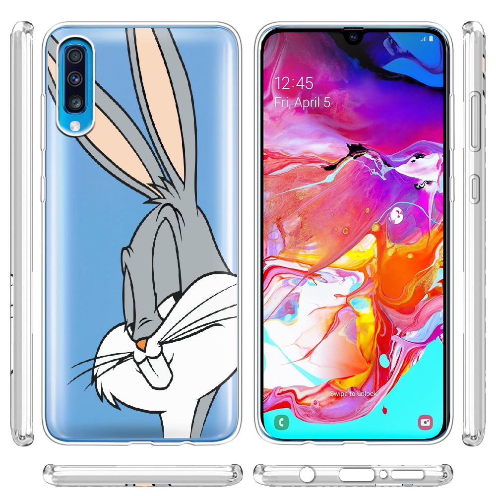 Чохол BoxFace Samsung A705 Galaxy A70 Lucky Rabbit Прозорий силікон (36860-bk81-36860) - фото 3