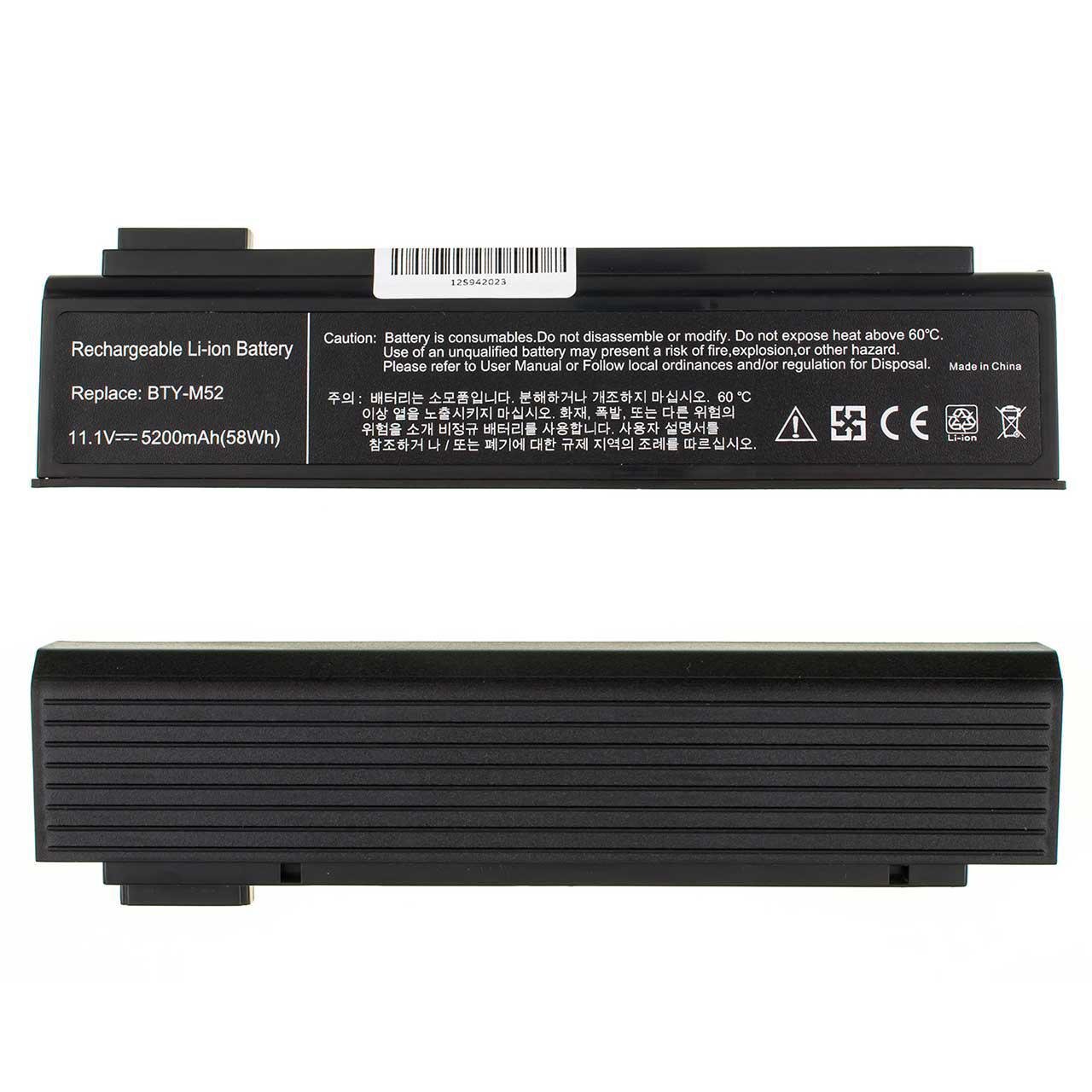 Акумулятор для ноутбука MSI L735 5200 mAh 111V 58 Wh - фото 2