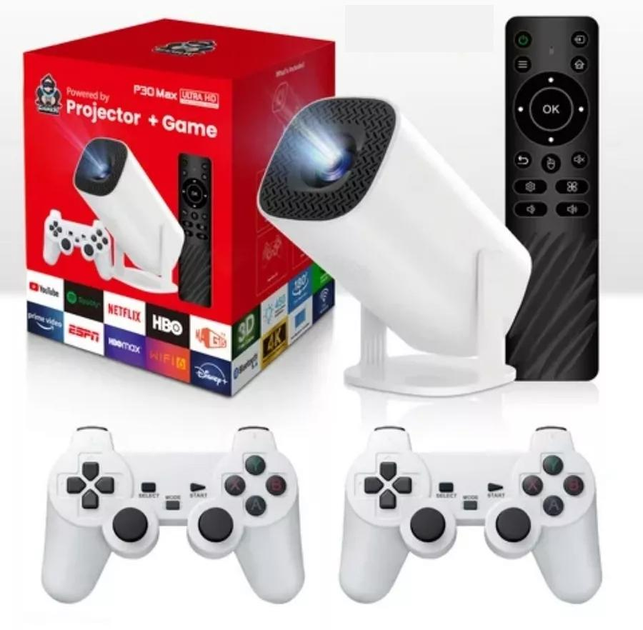 Смарт-проектор для домашнего кинотеатра с 2 джойстиками для игр