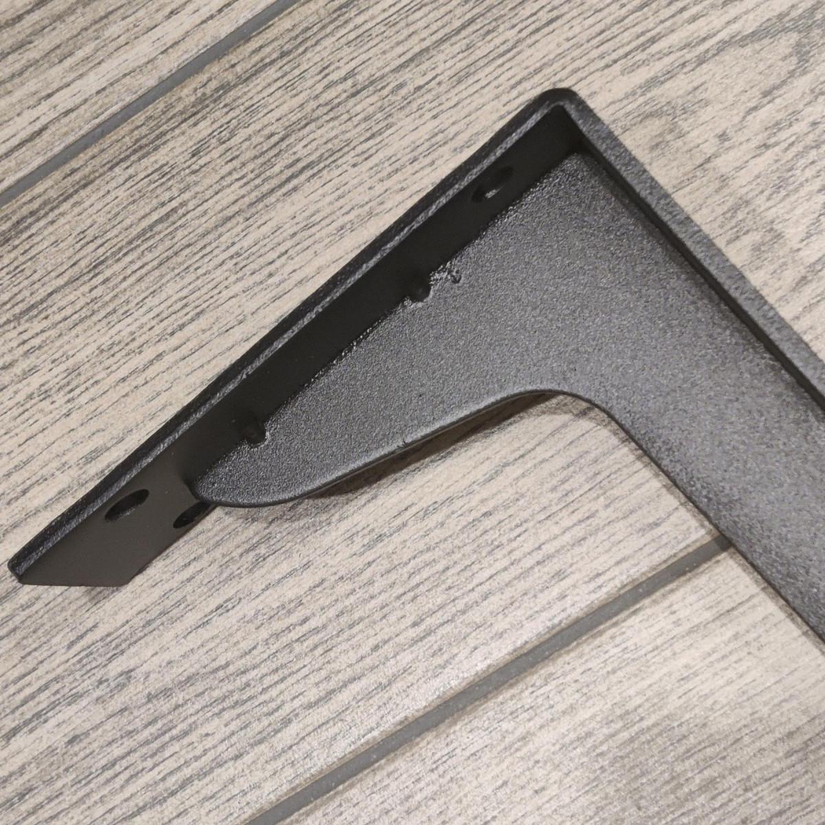 Кронштейн для поличок на стіну Jinrongda Bracket-L 43 см Чорний (3028) - фото 5 Кронштейн для поличок на стіну Jinrongda Bracket-L 43 см Чорний (3028) - фото 5