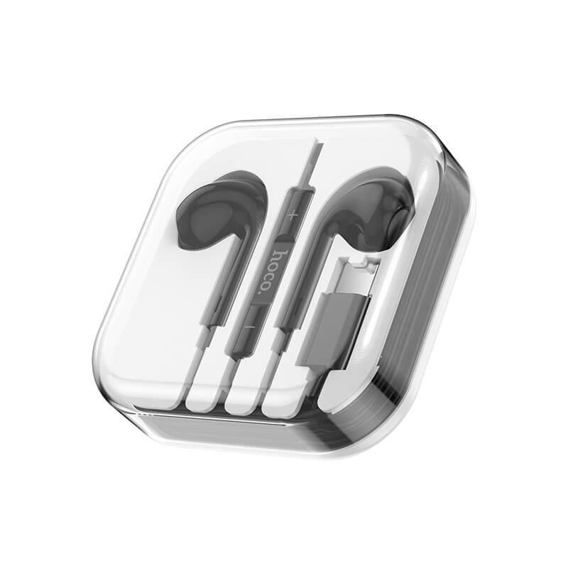 Наушники Hoco Type-C crystal earphones with mic M1 Max Black (537524)