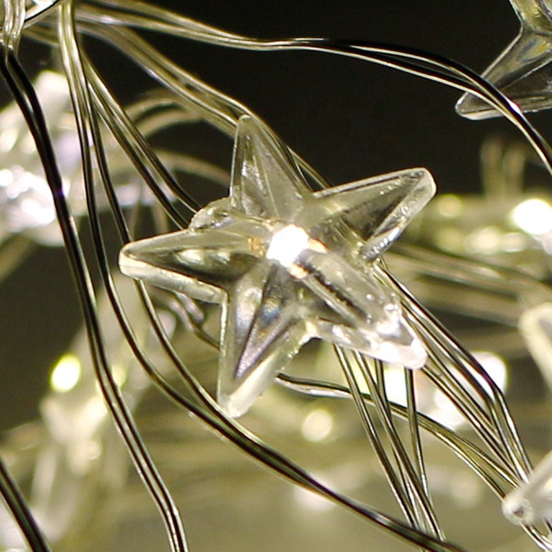 Гірлянда світлодіодна Ltl Зірочки 20 led 2 м нитка Білий - фото 8 Гірлянда світлодіодна Ltl Зірочки 20 led 2 м нитка Білий - фото 8