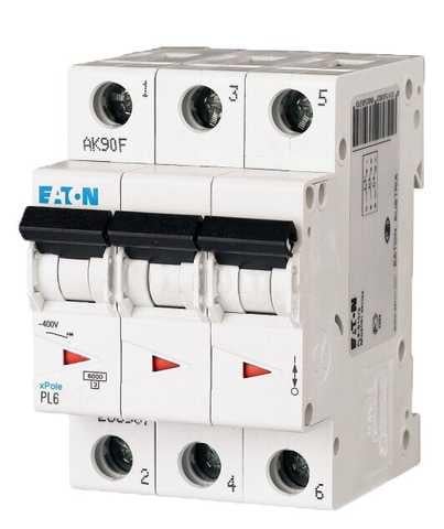 Автоматичний вимикач PL6 C10 3p 6 кА Eaton Moeller 286599 Автоматичний вимикач PL6 C10 3p 6 кА Eaton Moeller 286599