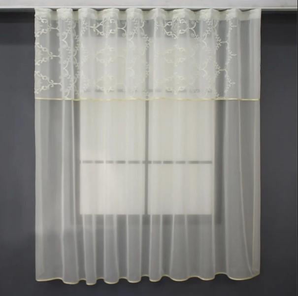 Занавеска на кухню 250х170 см Молочный (00к 59-920)