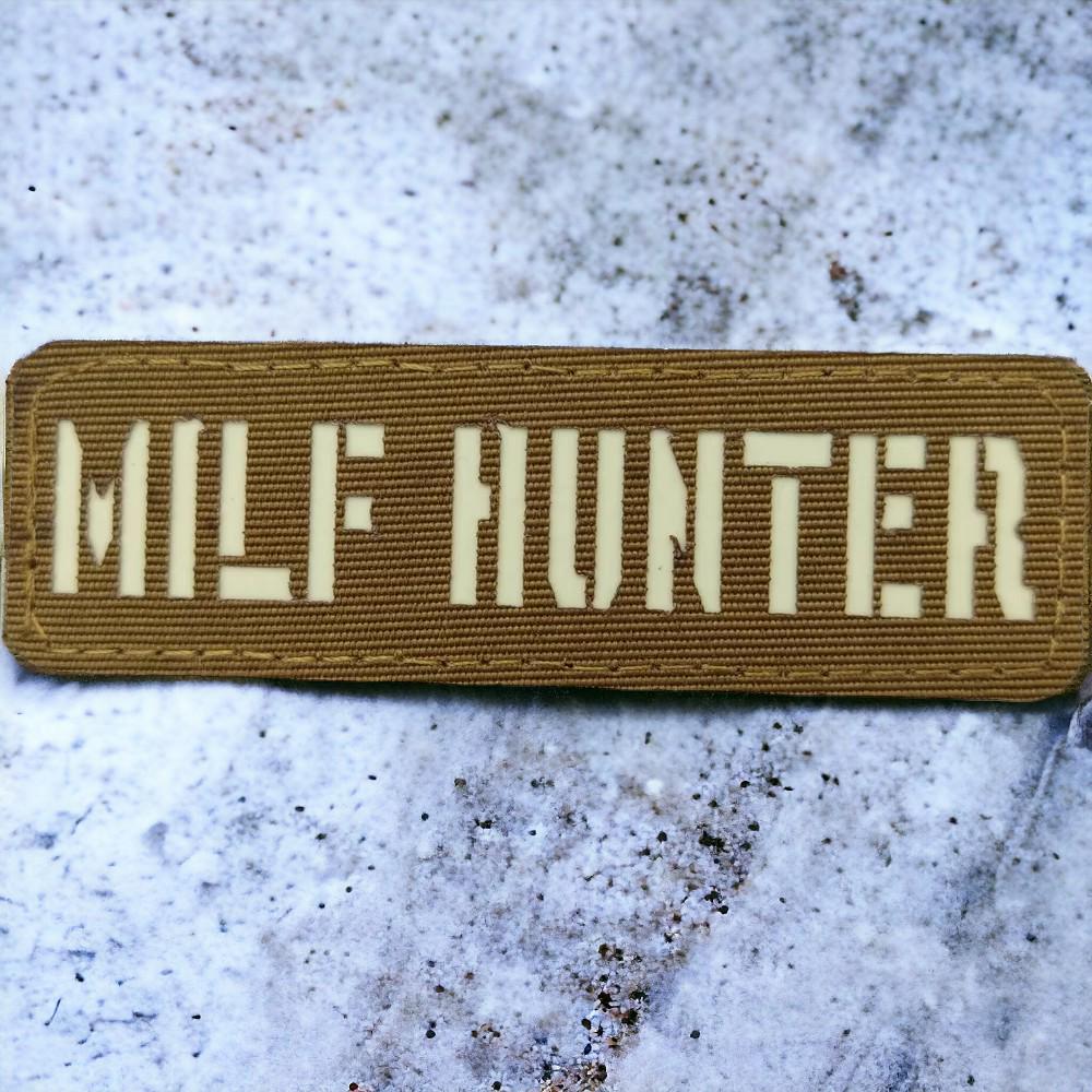 Патч-шеврон Milf Hunter светящийся Laser Cut Койот (17711740)