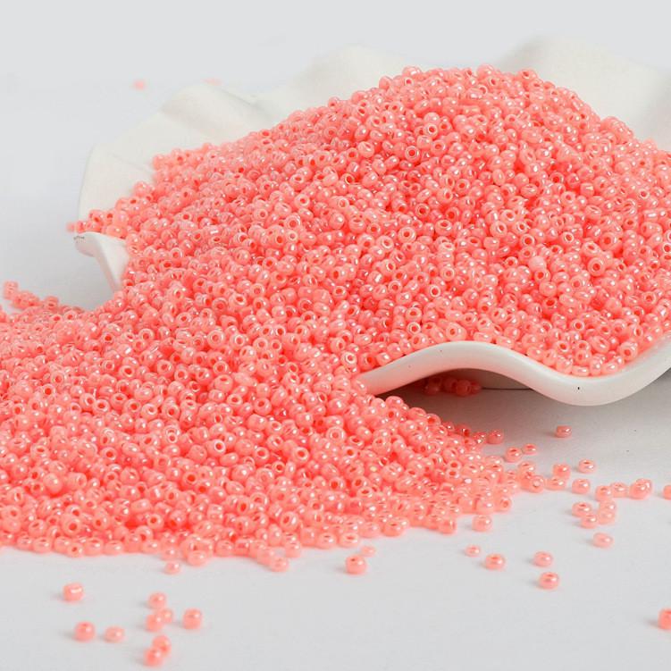 Бисер Блестящий 2 мм 50 г Коралловый неон (БР0002л26)