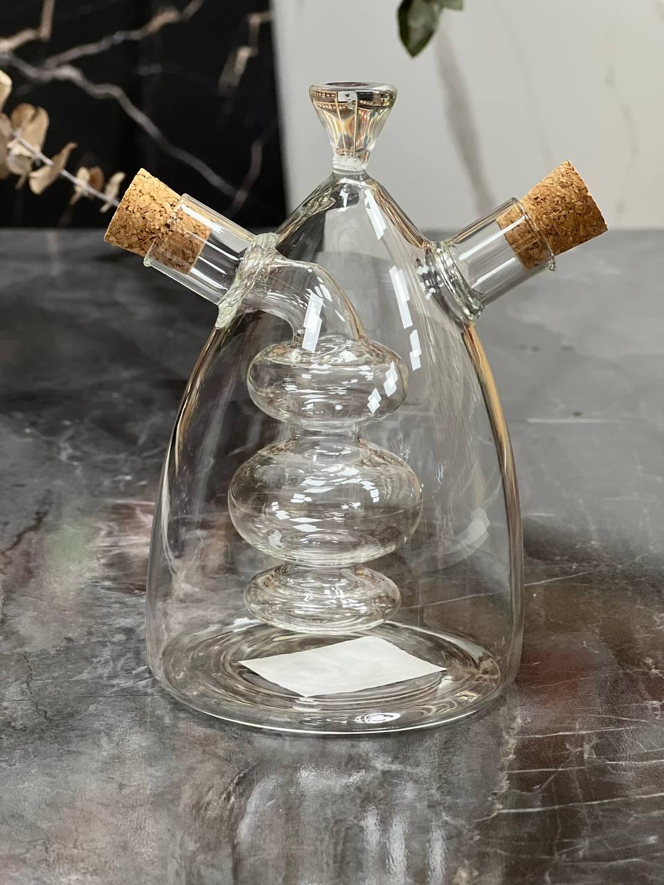 Ємність для оцту та олії Дуо 350 мл Прозорий (102-1266)