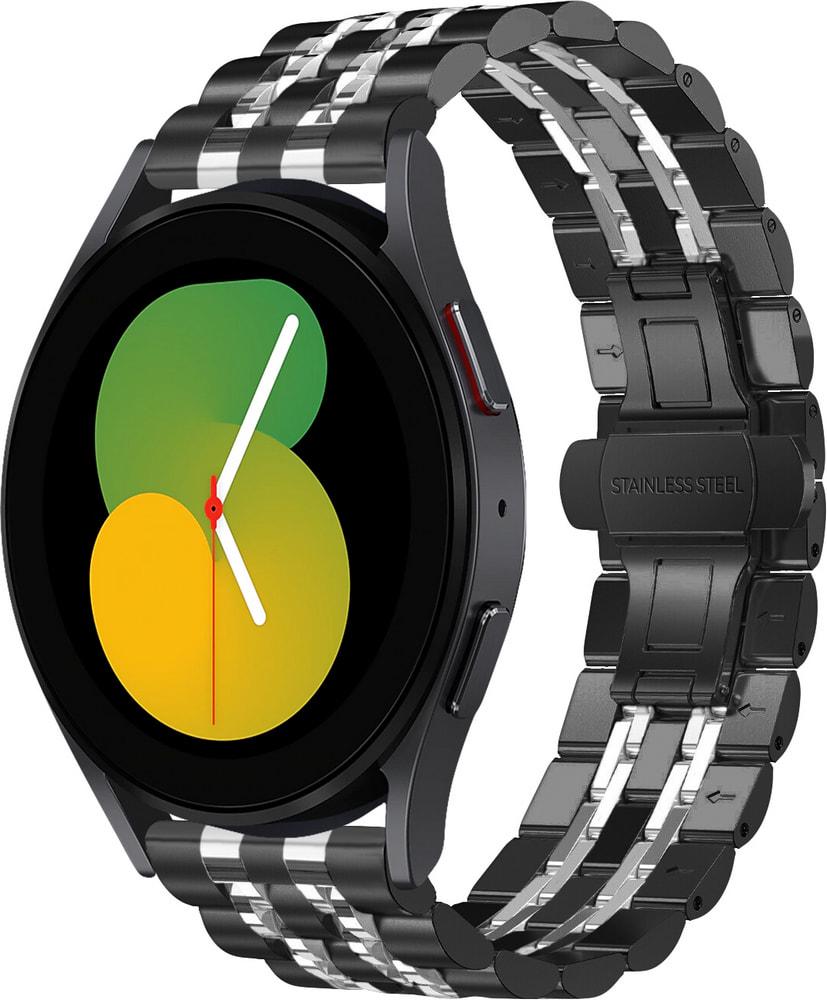 Браслет металлический Spinye Line для Galaxy Watch 5 40 мм Black Silver (29567-03)