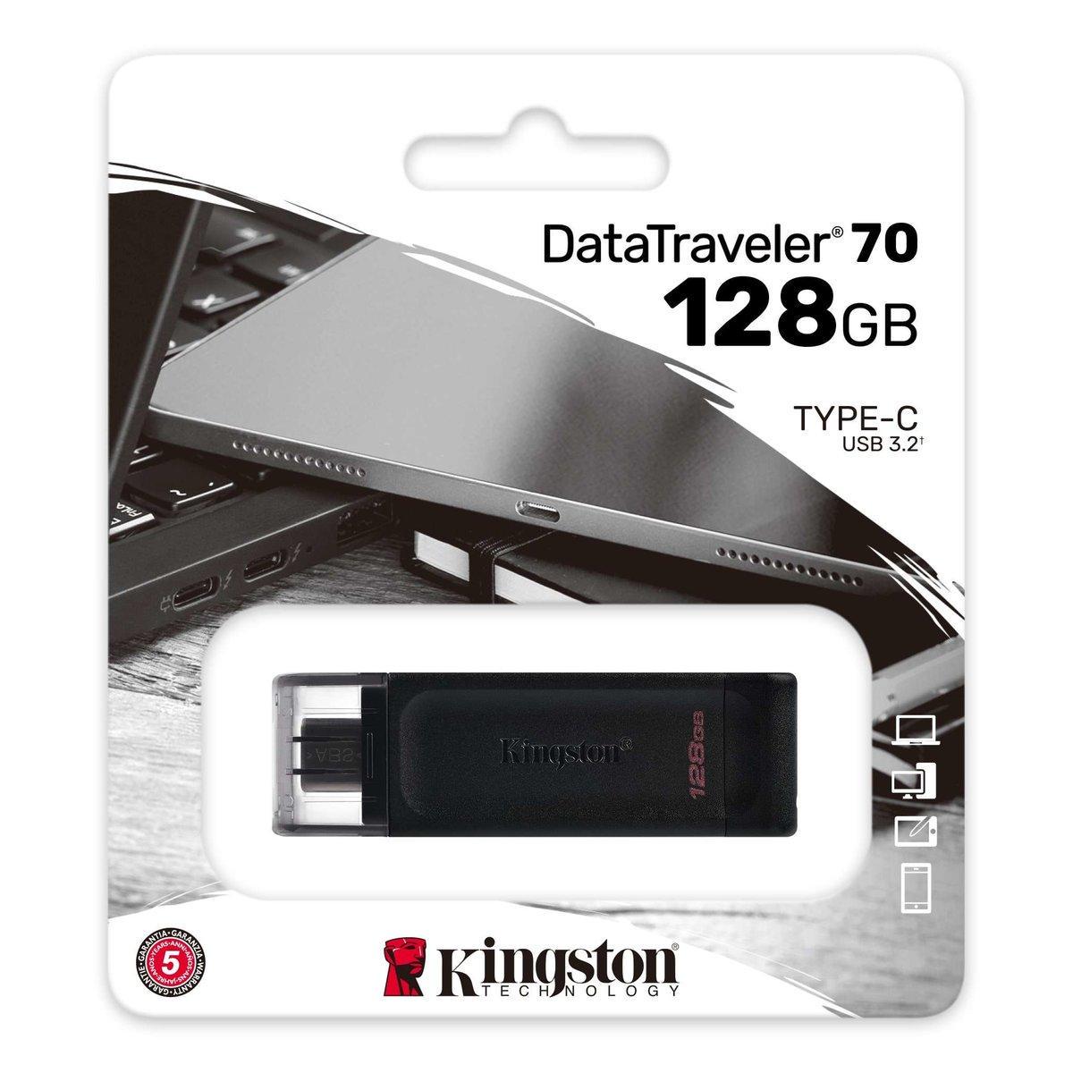 Флеш-память для ноутбука Flash Kingston USB 3.2 DT 70 128GB Type-C (DT70/128GB)