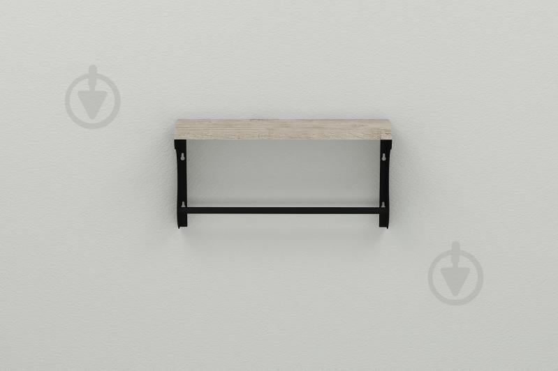 Полка настенная Ferrum-decor Юзиби 270x500x150 металл Черный ДСП Шервуд 16 мм (UZI0002) Полка настенная Ferrum-decor Юзиби 270x500x150 металл Черный ДСП Шервуд 16 мм (UZI0002)