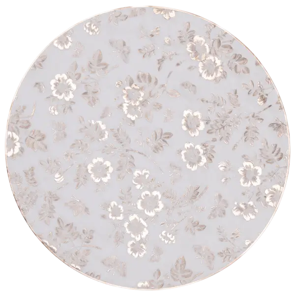 Коврик для сервировки стола Flowers 38 см Золотой