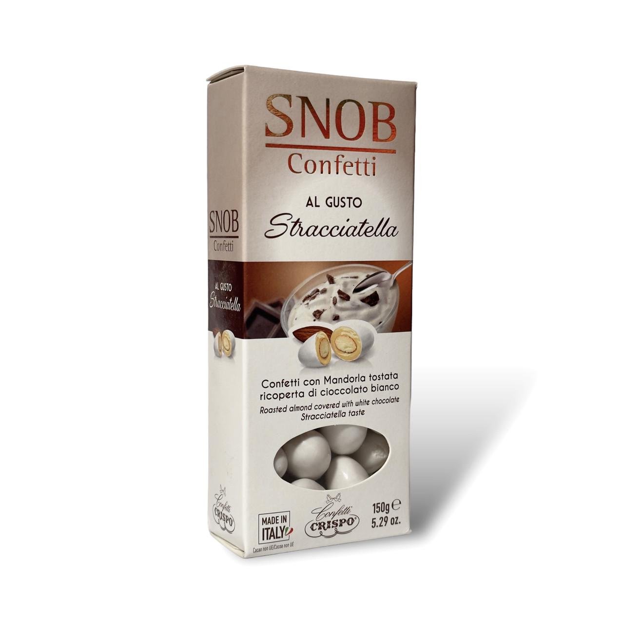 Драже з мигдалем CRISPO зі смаком страчателла snob confetti stracciatella 150г - фото 2