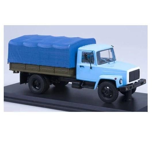 Колекційна модель вантажівки SSM Машинка ГАЗ-33073 з тентом масштаб 1:43
