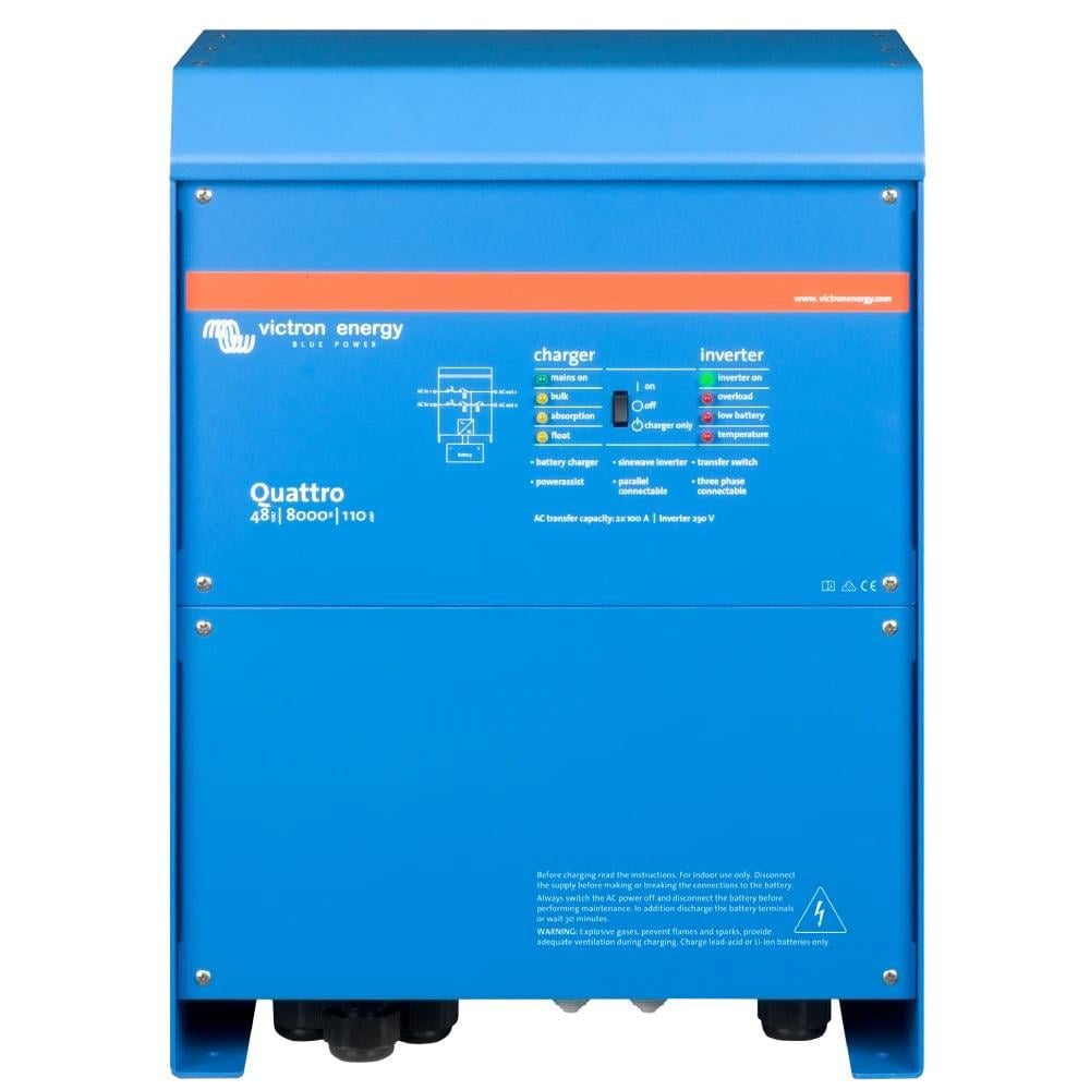 Инвертор комбинированный однофазный Victron Energy Quattro 48/8000/110-100/100 и зарядное устройство (29924261)