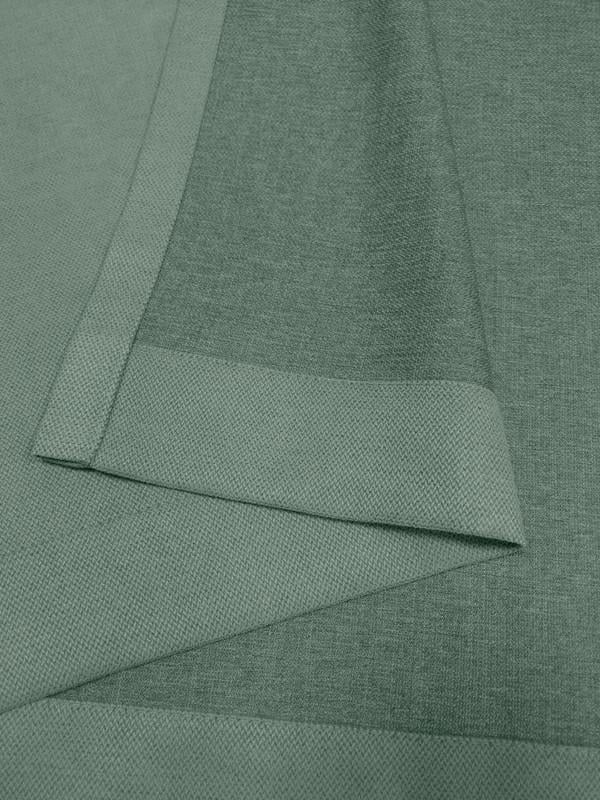 Комплект штор Lux Portiery CALIFORNIA мікровелюр подвійний 250x280 см 2 шт. Зелений (MD 1206) - фото 2