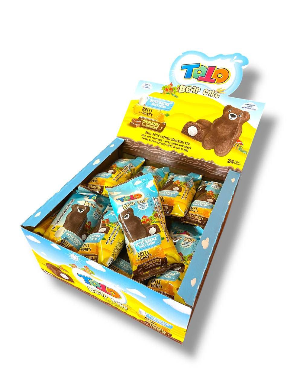 Кекс бісквітний Toto Bear Cake з молочним кремом 24 шт. (00000006383)