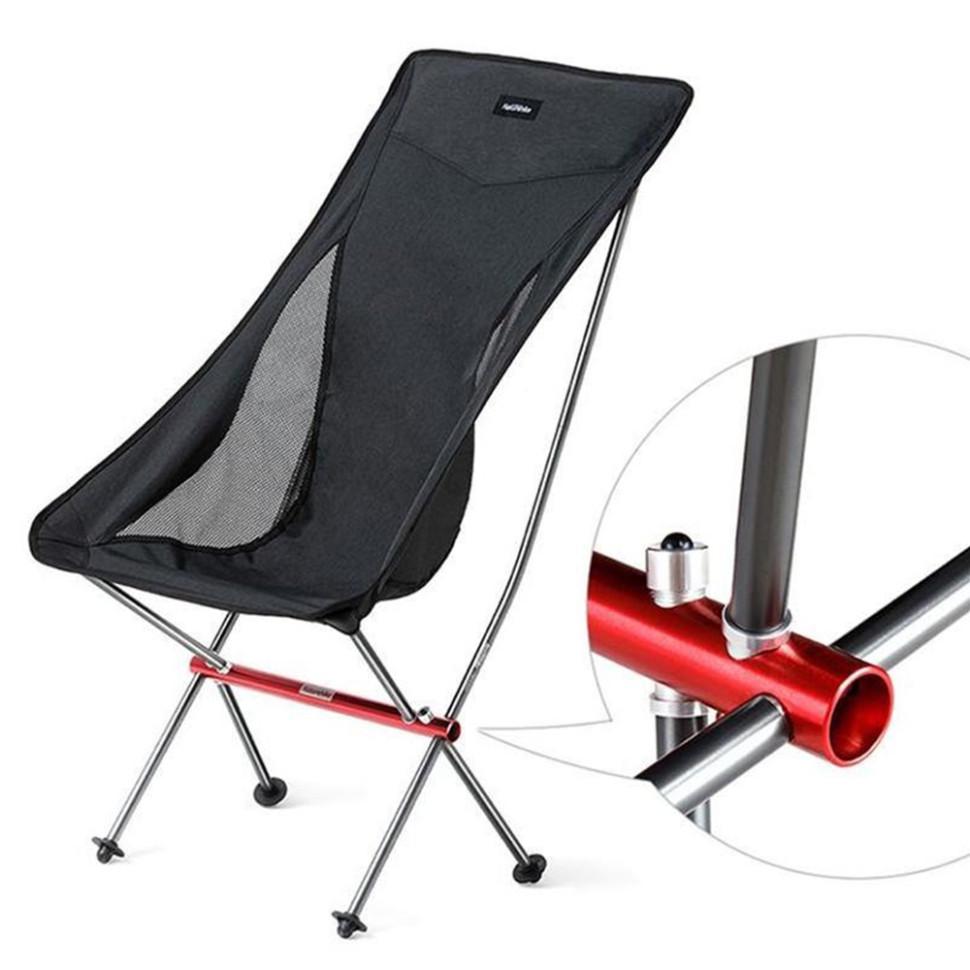 Крісло складане високе NaturehikeYL06 Alu Folding Moon Chair NH18Y060-Z, чорний - фото 4