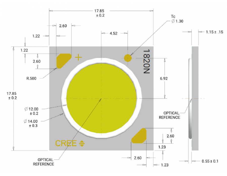 Фитолампа Cree CXA1820 40W 4000K - фото 4