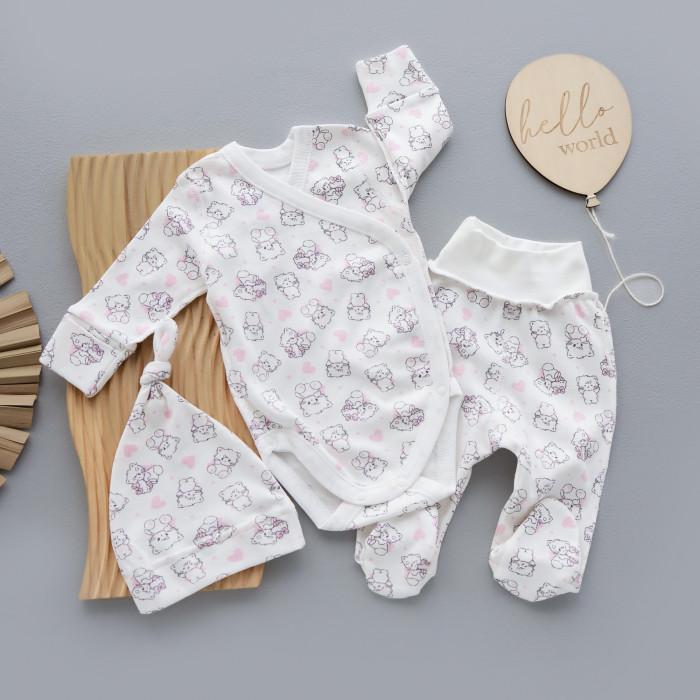 Комплект RoyalBaby Котики розовые с боди интерлок 3 ед. р. 56 (144108-19332) Комплект RoyalBaby Котики розовые с боди интерлок 3 ед. р. 56 (144108-19332)