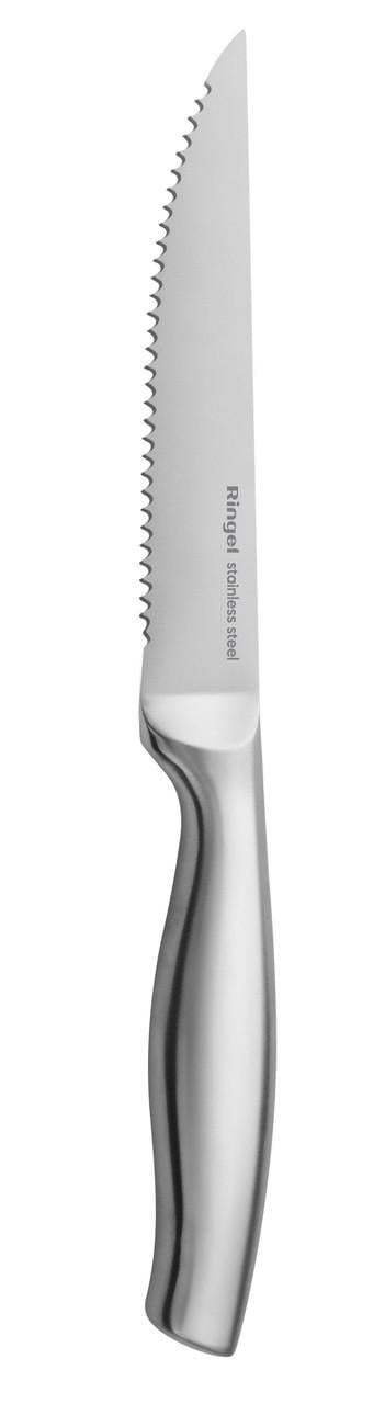 Ніж RINGEL Prime для стейку зубчата крайка нержавіюча сталь 11,4 см Сталевий (RG-11010-6) - фото 4 Ніж RINGEL Prime для стейку зубчата крайка нержавіюча сталь 11,4 см Сталевий (RG-11010-6) - фото 4
