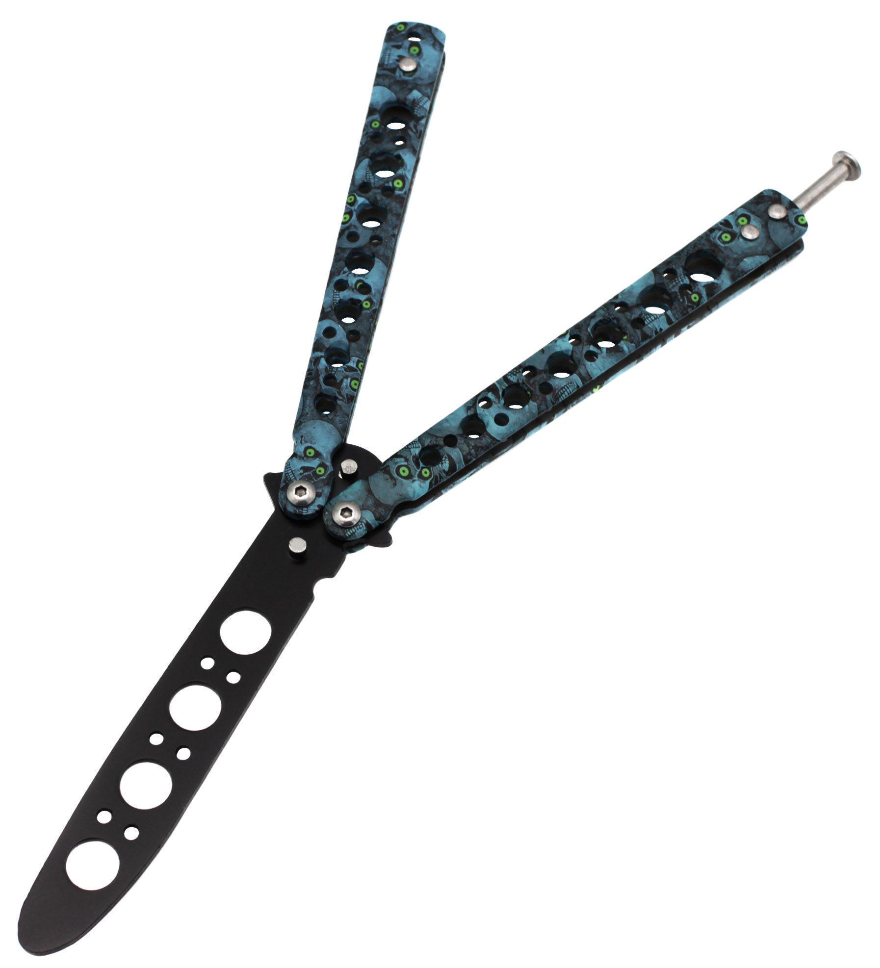 Нож-бабочка тренировочная Skall 301-3 Ярко-синий (17643) - фото 3 Нож-бабочка тренировочная Skall 301-3 Ярко-синий (17643) - фото 3