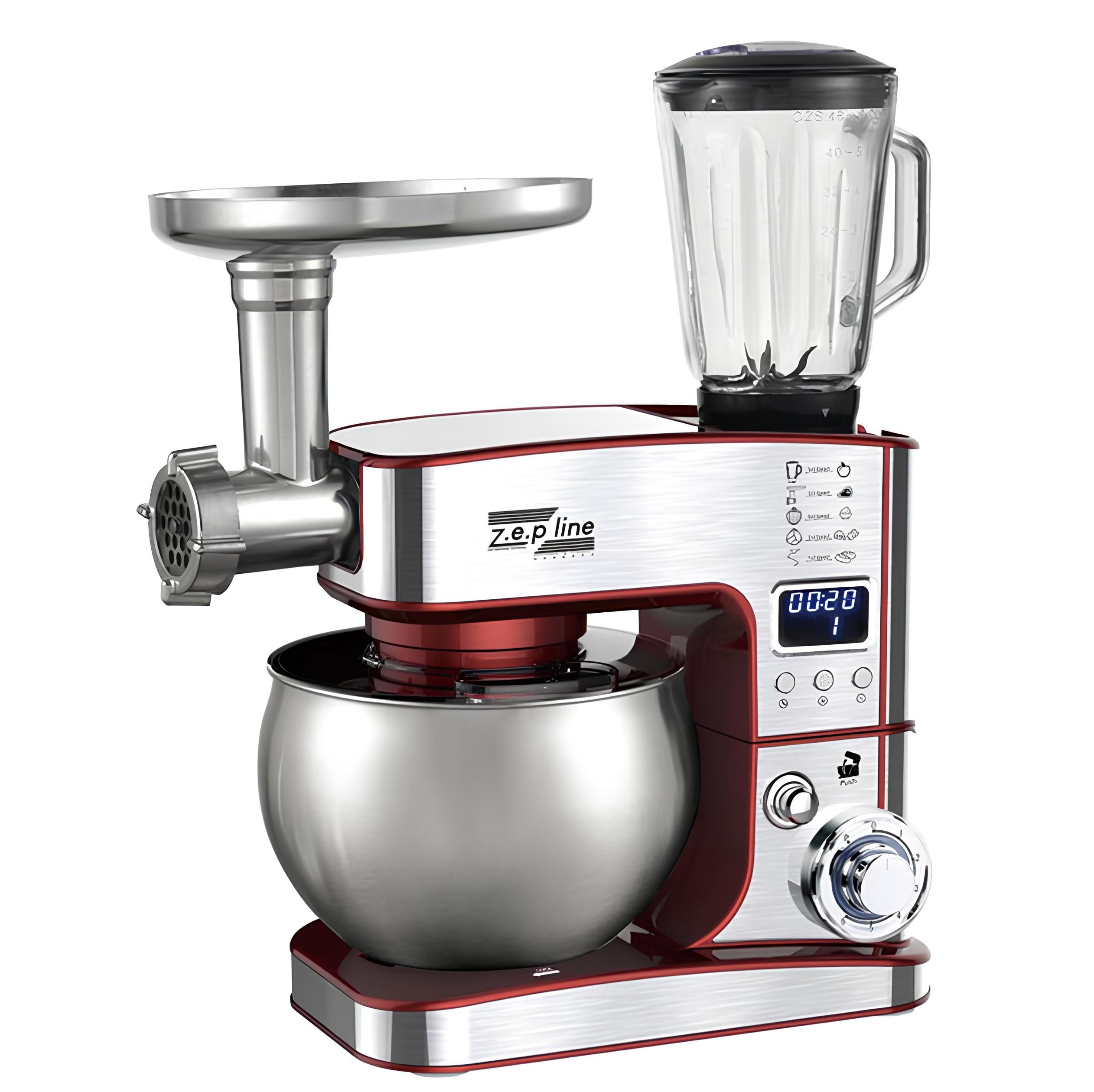 Кухонный комбайн ZepLine ZP-135 4200 В 6 л/блендер 1,5 л/мясорубка Красный (ML-04759)