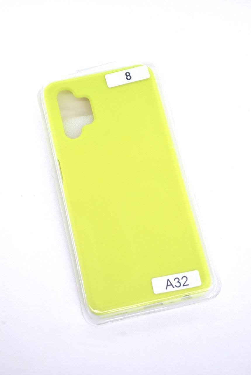 Чехол для телефона Samsung A32 (4G) Silicone FULL №8 Yellow (4you)