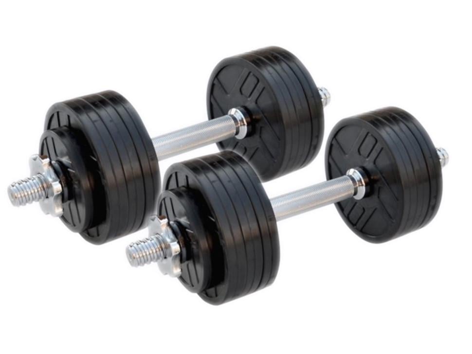 Гантели сборные прорезиненные Rn-Sport 2 шт. - фото 1 Гантели сборные прорезиненные Rn-Sport 2 шт. - фото 1