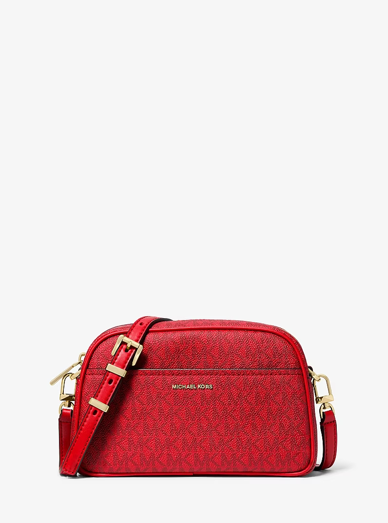 Женская сумка кросс-боди Michael Kors Jet Set Small Signature Logo Camera Crossbody Красный (197853978706) Женская сумка кросс-боди Michael Kors Jet Set Small Signature Logo Camera Crossbody Красный (197853978706)