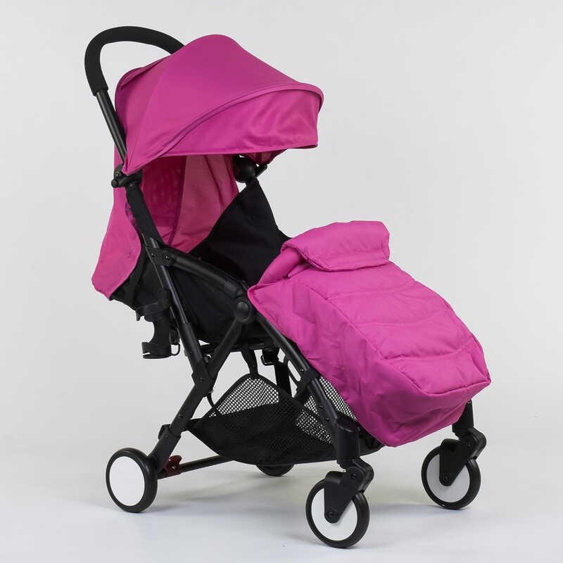 Коляска прогулянкова дитяча Joy футкавер/знімний бампер Pink (78593)