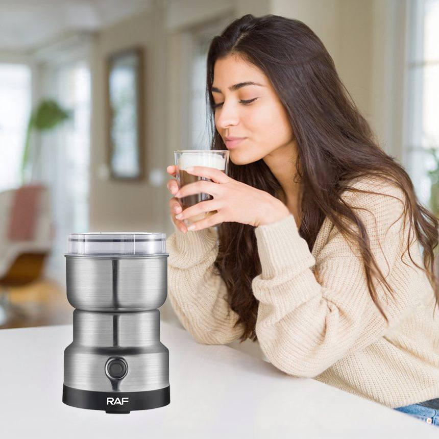 Кавомолка з блендером RAF R-7126 2в1 із нержавіючої сталі Grey - фото 2 Кавомолка з блендером RAF R-7126 2в1 із нержавіючої сталі Grey - фото 2