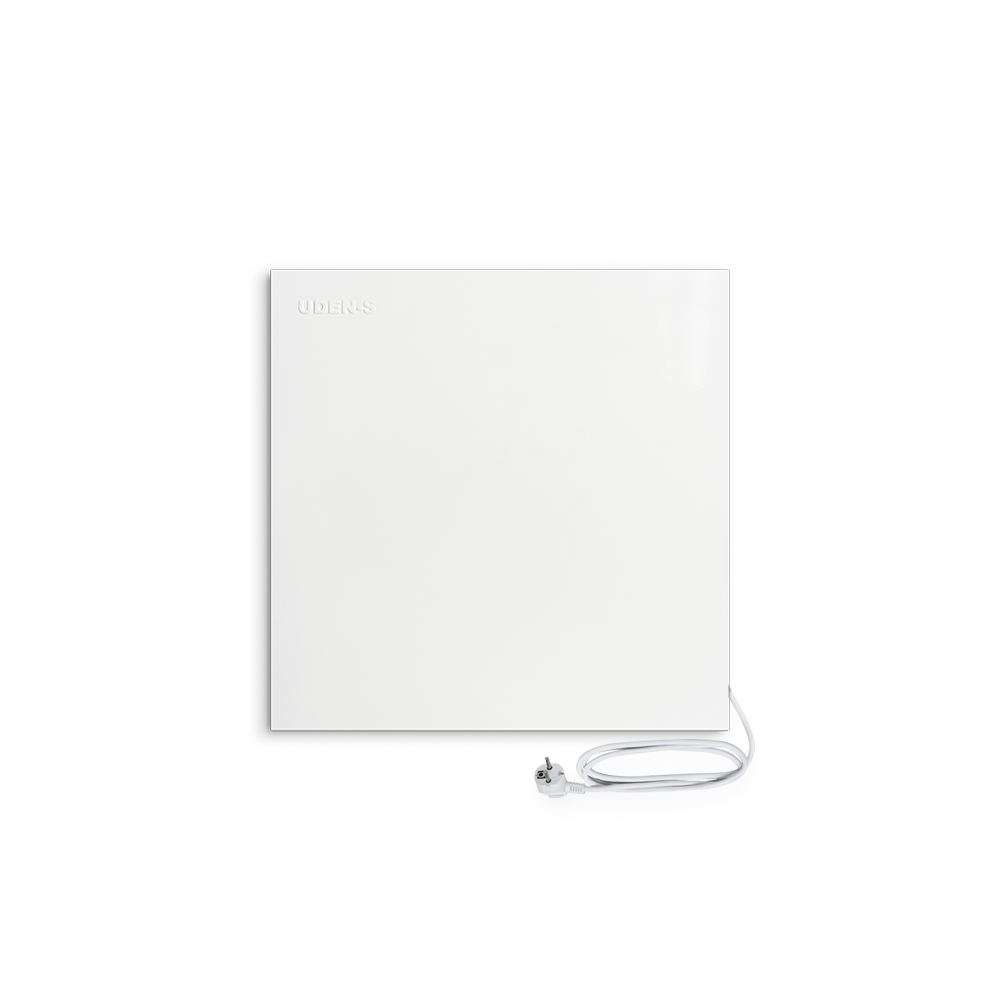 Металлокерамический обогреватель Uden-S-500К со шнуром до 10 м2 600х600 мм Белый (25748329)