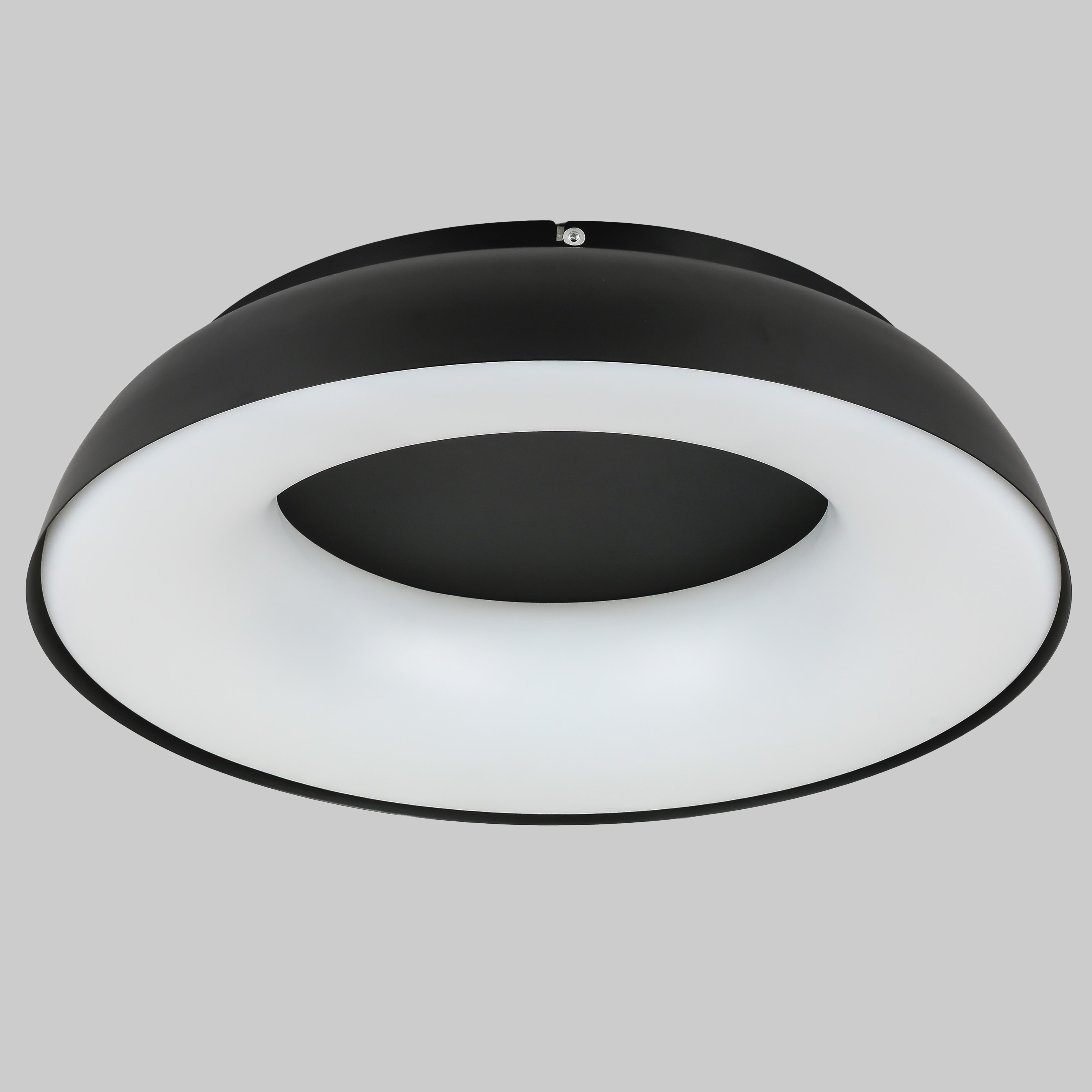 Люстра потолочная led 80W с пультом и приложением 58 см (97-MX6018 (580) BK)
