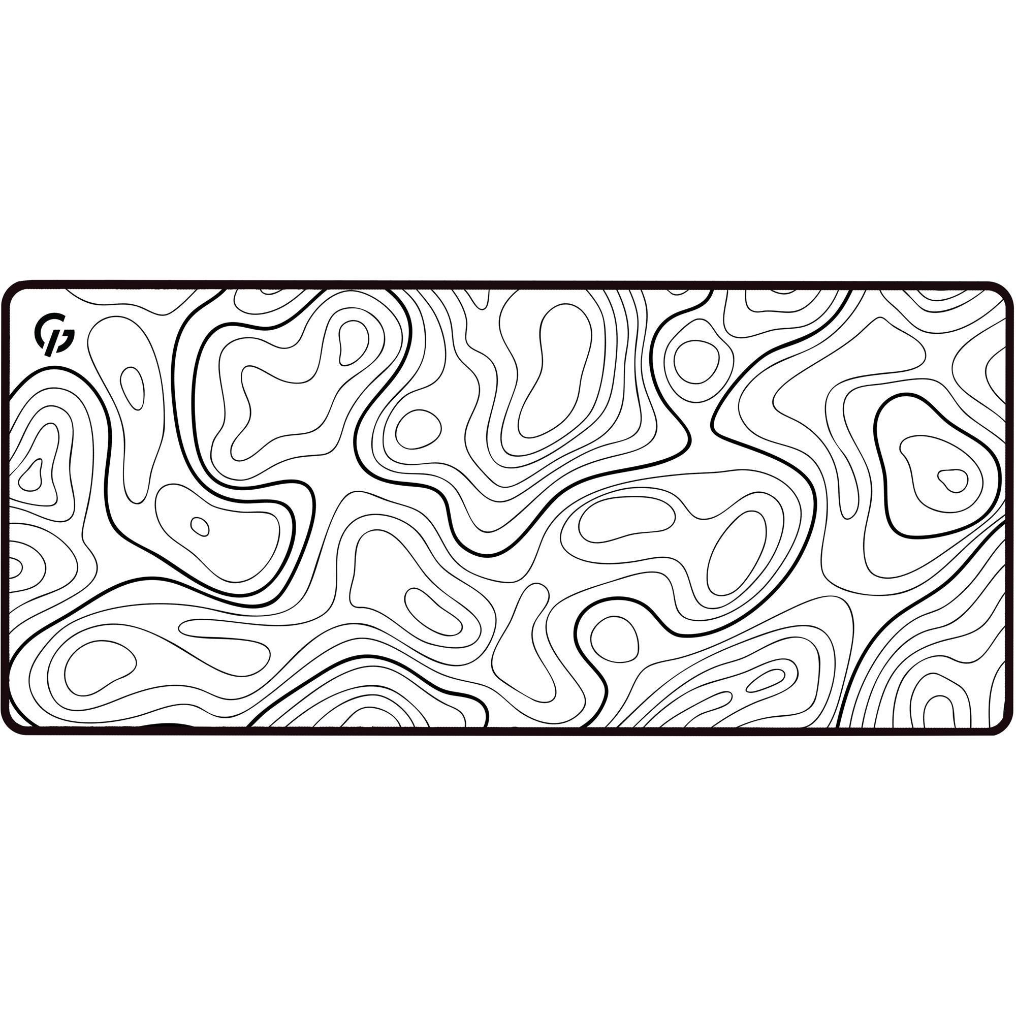 Игровая поверхность GamePro MP275AW 900x400x3 мм Черный с белым (MP275AW)