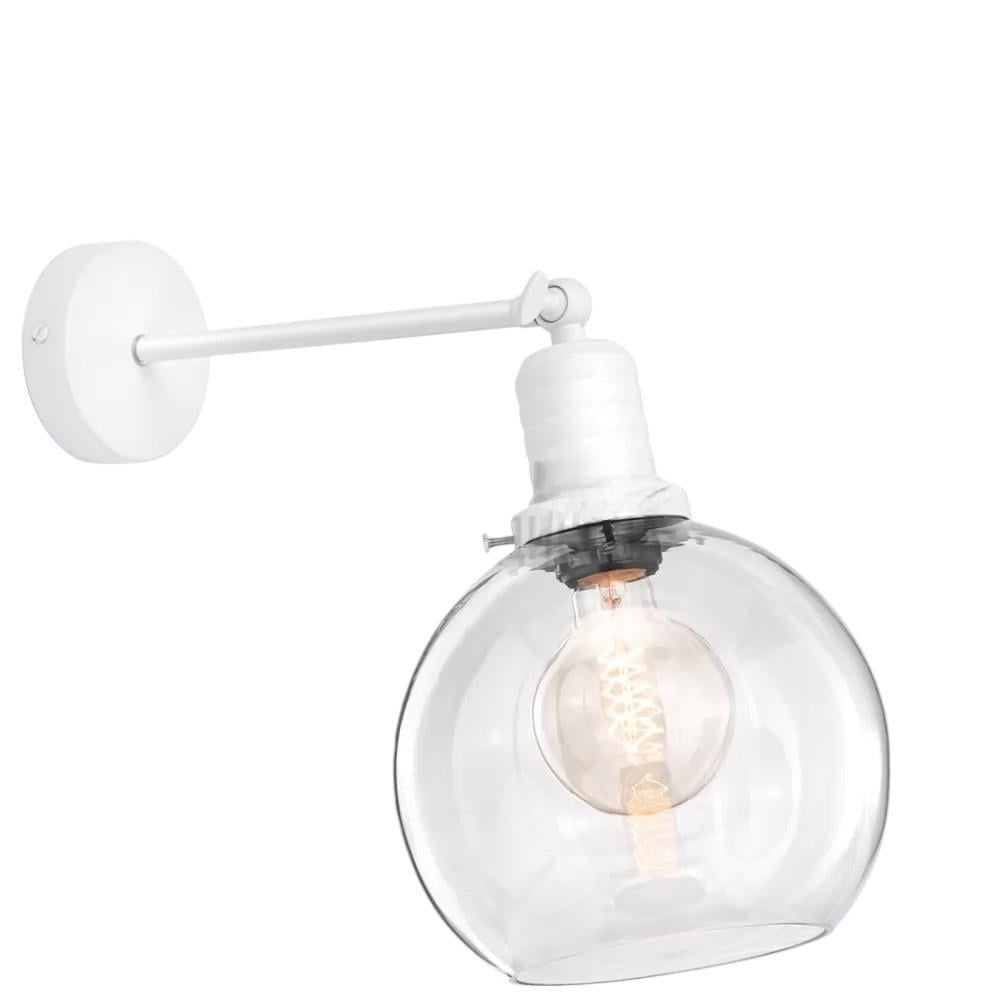 Настенный светильник Ретро Sphere Clear Jazz Collection из прозрачного стекла White (WL-JC0003/WHITE) Настенный светильник Ретро Sphere Clear Jazz Collection из прозрачного стекла White (WL-JC0003/WHITE)