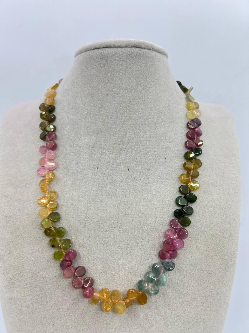 Бусы турмалин 40 см Разноцветный (11179)