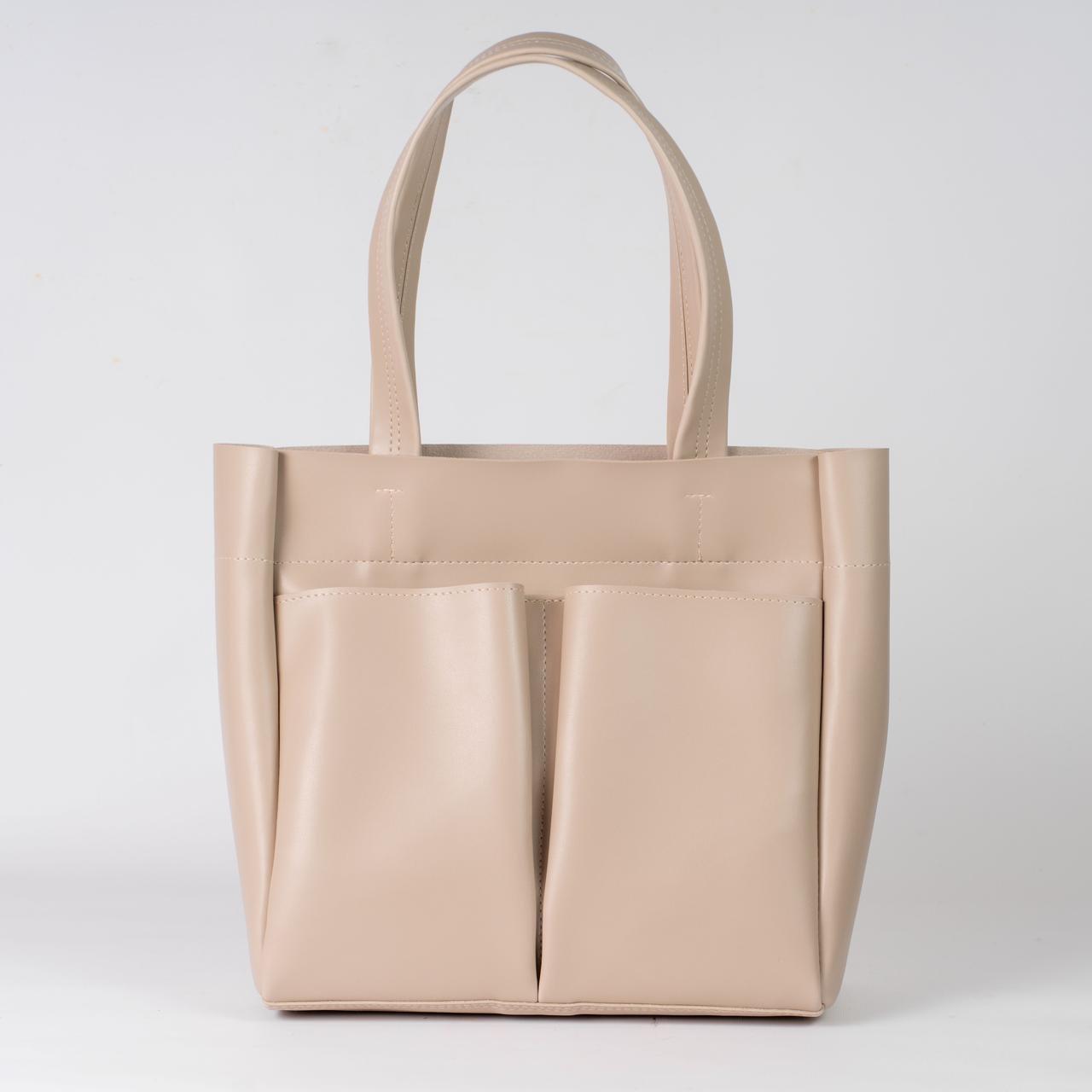 Сумка женская шоппер из экокожи XENIA №61-24 Бежевый - фото 1