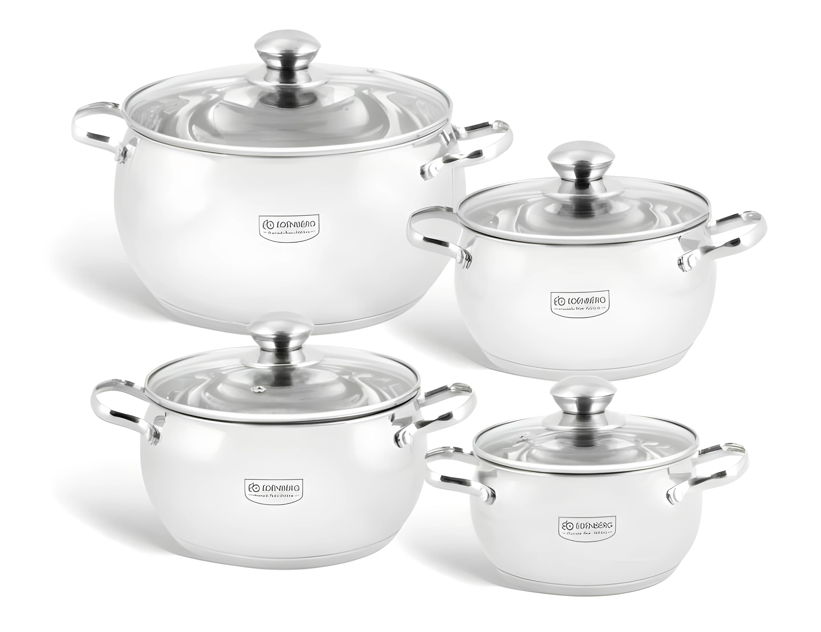 Набор посуды Edenberg EB-1115 из нержавеющей стали 4 пр. (EB-1115) Набор посуды Edenberg EB-1115 из нержавеющей стали 4 пр. (EB-1115)