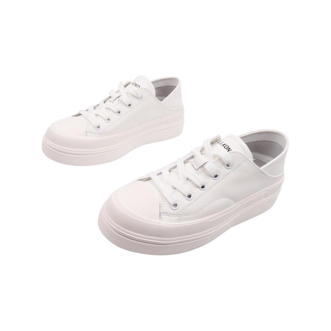 Кеди жіночі Vikonty зі шкіри Білий (349-22DTS 38) - фото 5