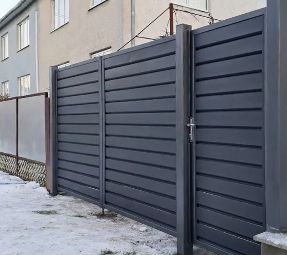 Ламель для забора Ранчо 145х2000 мм Ral 7016/Антрацитовый (576626) - фото 4