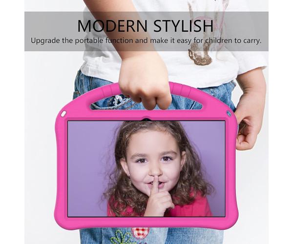 Чехол-накладка Kids with Stand для Lenovo Tab P11/P11 Plus с ручкой Розовый - фото 5