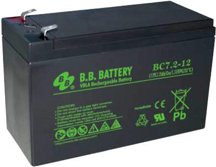 Аккумулятор для ИБП B.B. Battery BС 7.2-12/T2 12 В 7,2 Ач (20585402)