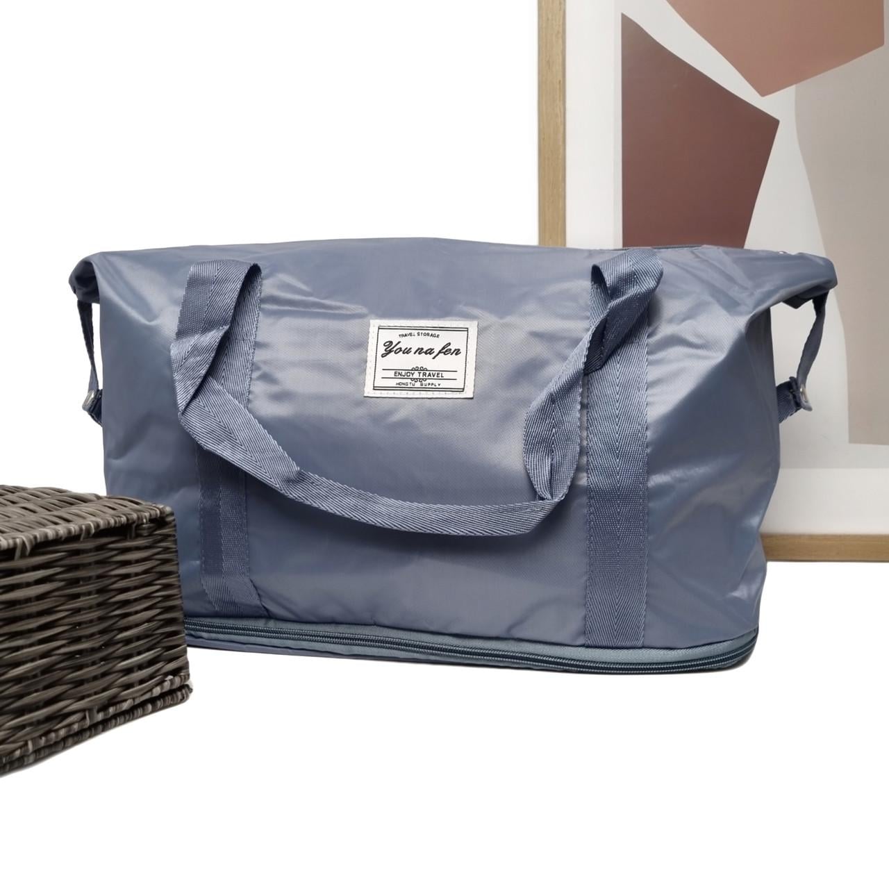 Сумка дорожня TRAVEL BAG поліестер Блакитний (FM-25124 blue)